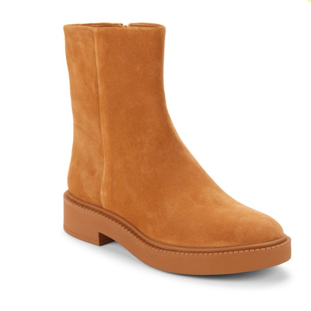 Vince Tan Suede Ankle Boots